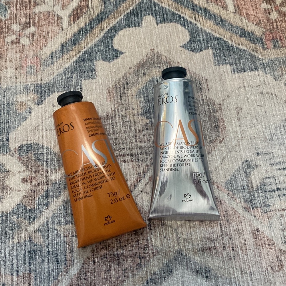 Ekos Hand and Foot Cream Natural Duo - Full Size